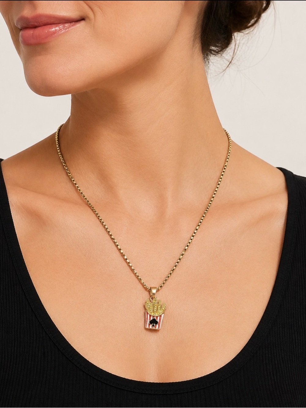 Kate Spade x Target French Fry Crystal Pendant Necklace
